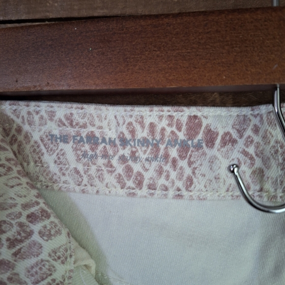 AG Adriano Goldchmied The Farrah Skinny Ankle Snakeskin Print SZ 26 R - Picture 7 of 11